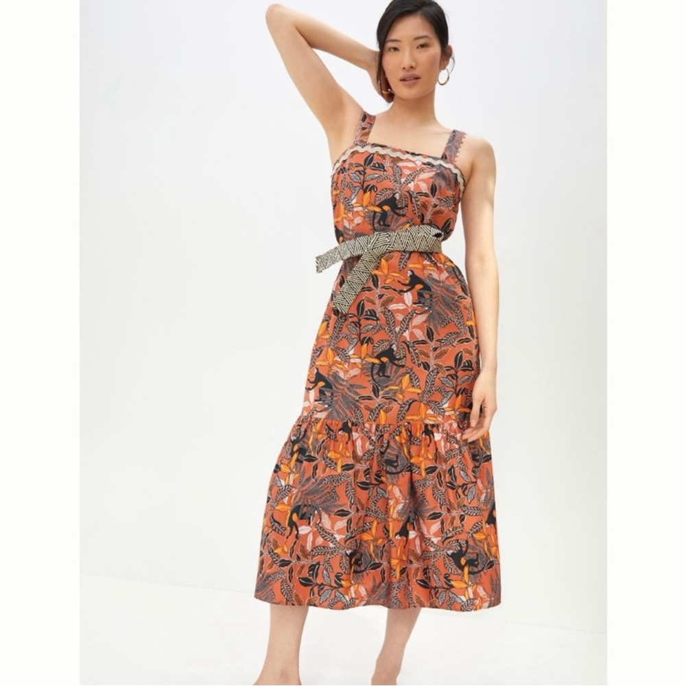 Corey Lynn Calter flounced midi dress